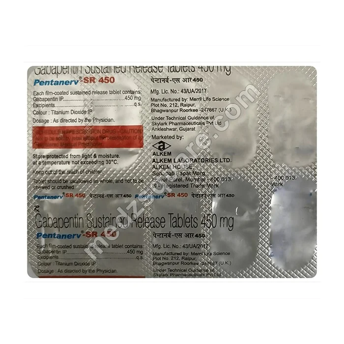 Pentanerv SR 450Mg Strip