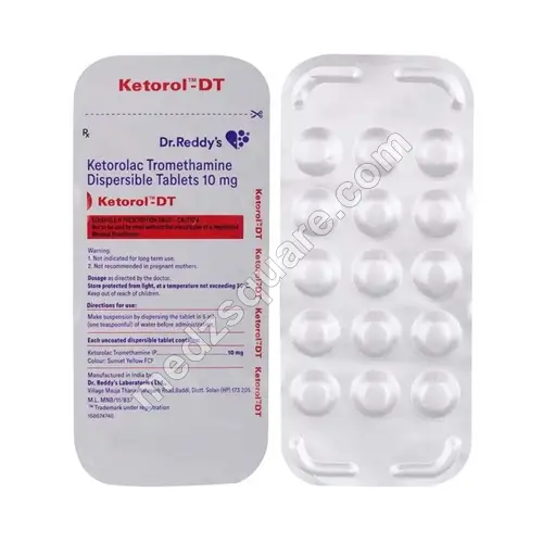 Ketorol-DT 10mg Tablet (Ketorolac)